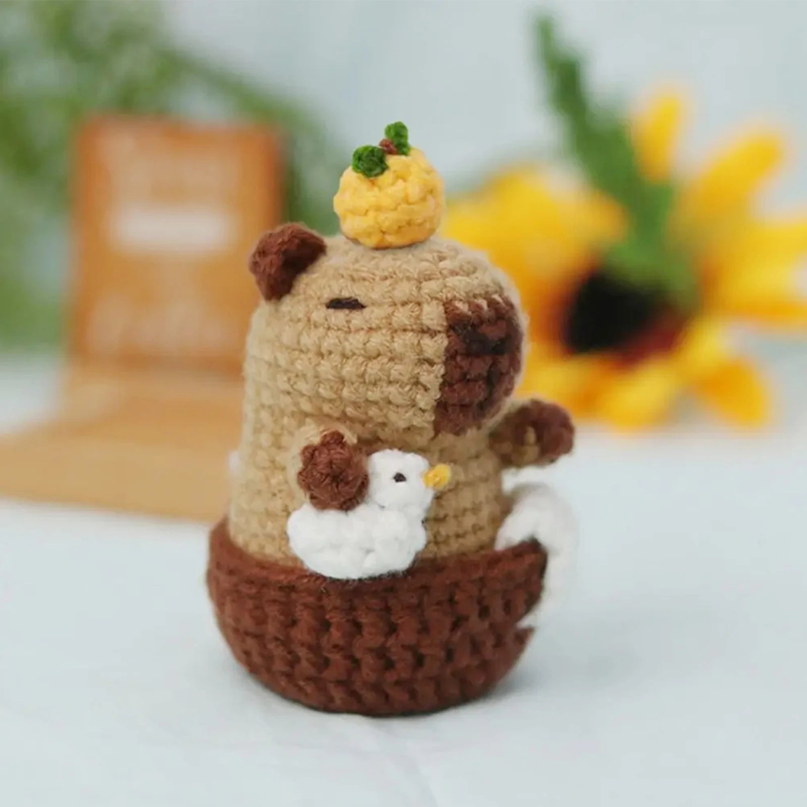 Capybara Crochet Kit For Beginners Cute Animal Crochet Set Christmas Gift