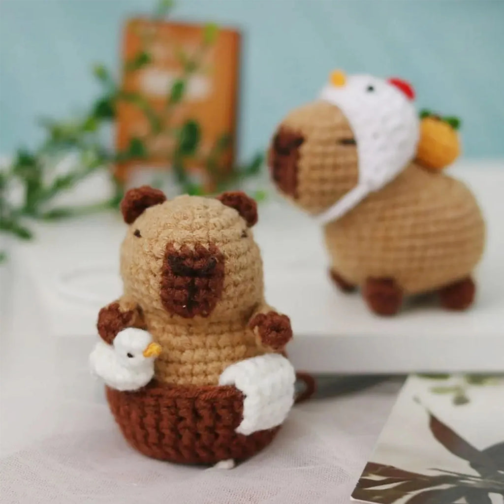 Capybara Crochet Kit For Beginners Cute Animal Crochet Set Christmas Gift