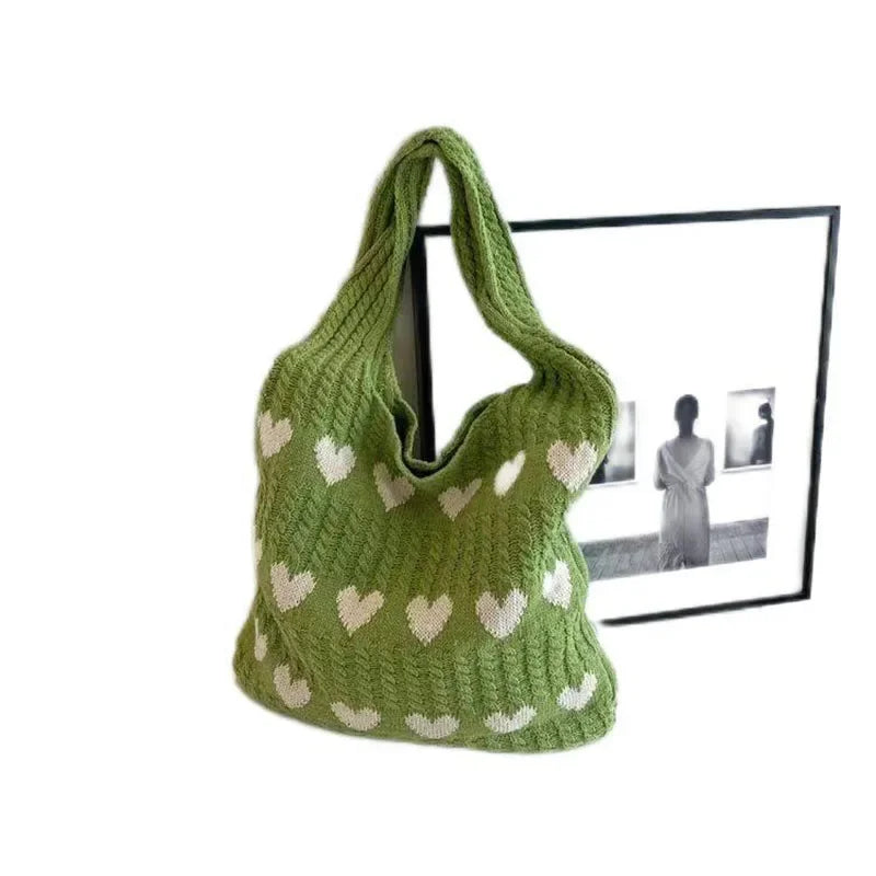 Summer Knitted Designer Tote Bag For Women Large Capacity Shoulder Handbag