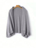100 Percent Wool Women Knitted Shawl Scarf Warm Knitwear Cloak Wrap