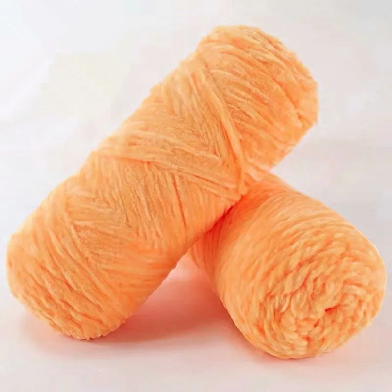 Fil de polyester velours 100g 130m Chenille peluche Amigurumi pour Tricot Dauphin