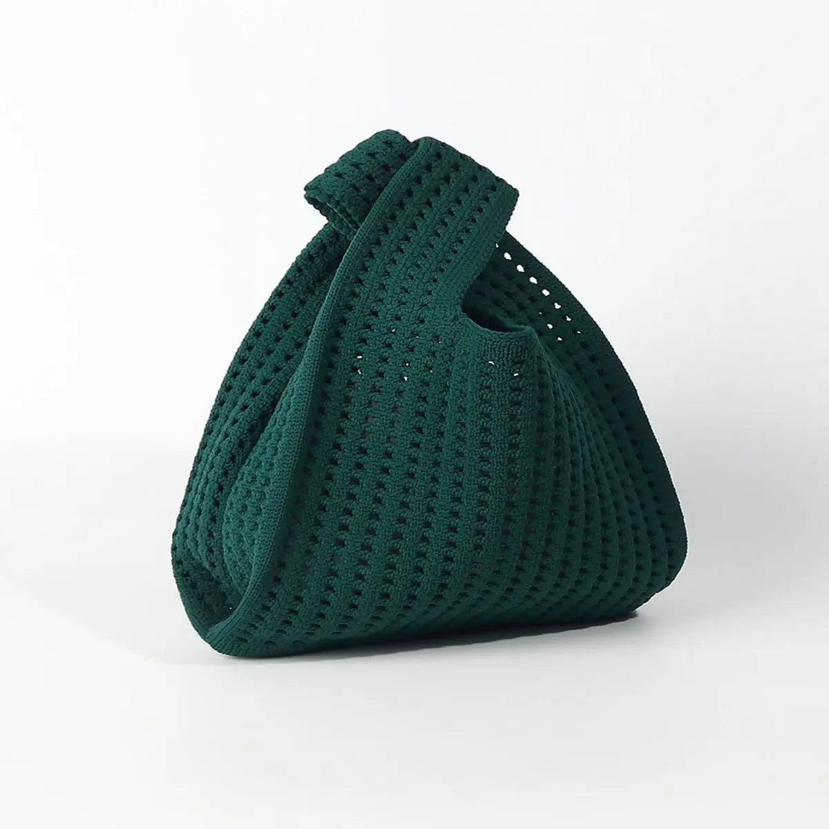 Sac à main tricoté fait main pour femme, mini sac à bandoulière, fourre-tout décontracté à carreaux et rayures