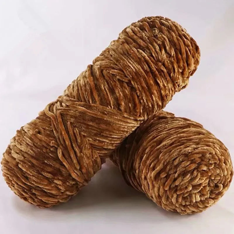 Fil de polyester velours 100g 130m Chenille peluche Amigurumi pour Tricot Dauphin