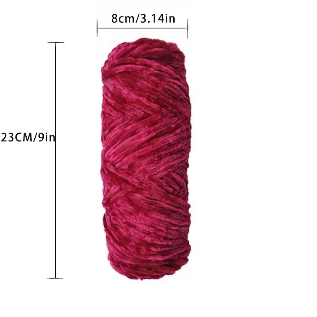 Velvet Polyester Yarn 100g 130m Amigurumi Plush Chenille for Knitting Dolphin