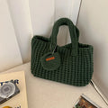 Korean Retro Handmade Crochet Bag New Mini Tote Bag For Women Autumn Winter