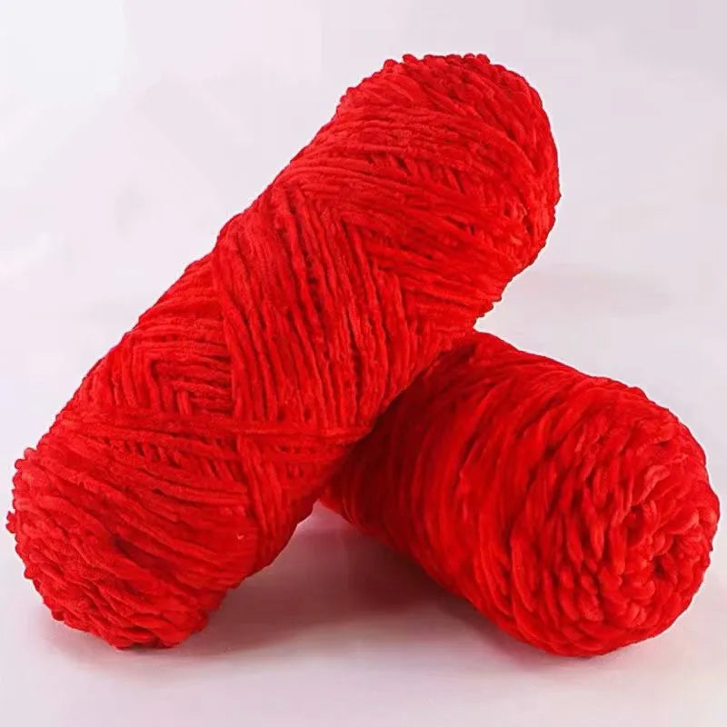 Fil de polyester velours 100g 130m Chenille peluche Amigurumi pour Tricot Dauphin