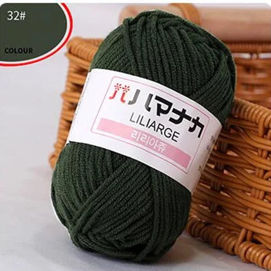 Laine Coton Douce DIY pour Bébé Tricot et Crochet, Fibre de Velours Épaisse