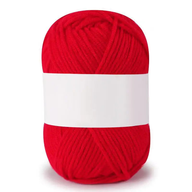 Fil de Coton Lait 4 Plis Anti-Peluche 25g Fil Doux pour Tricot et Crochet Foulards