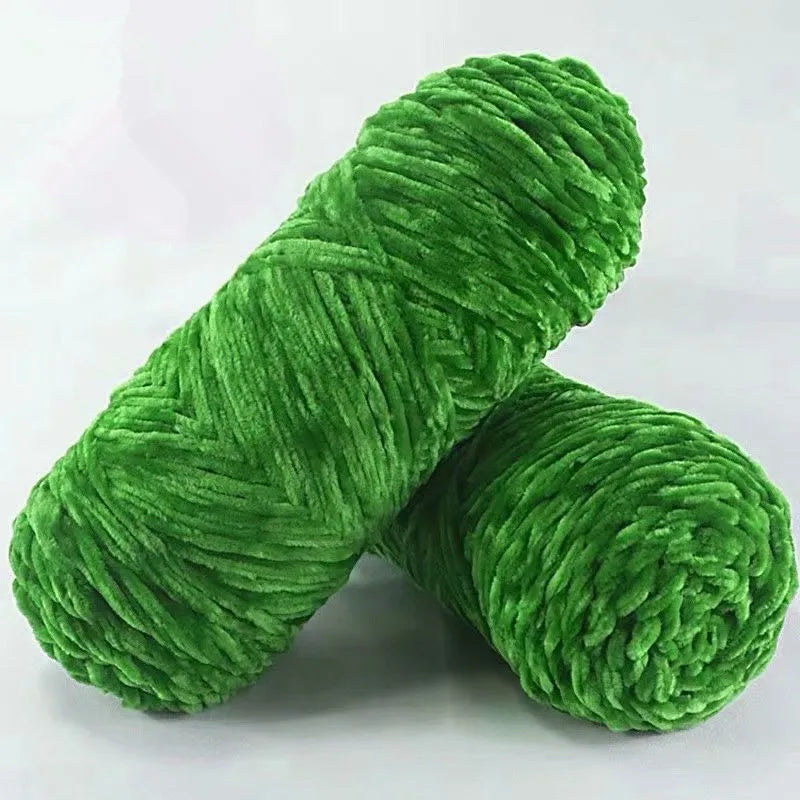 Fil de polyester velours 100g 130m Chenille peluche Amigurumi pour Tricot Dauphin