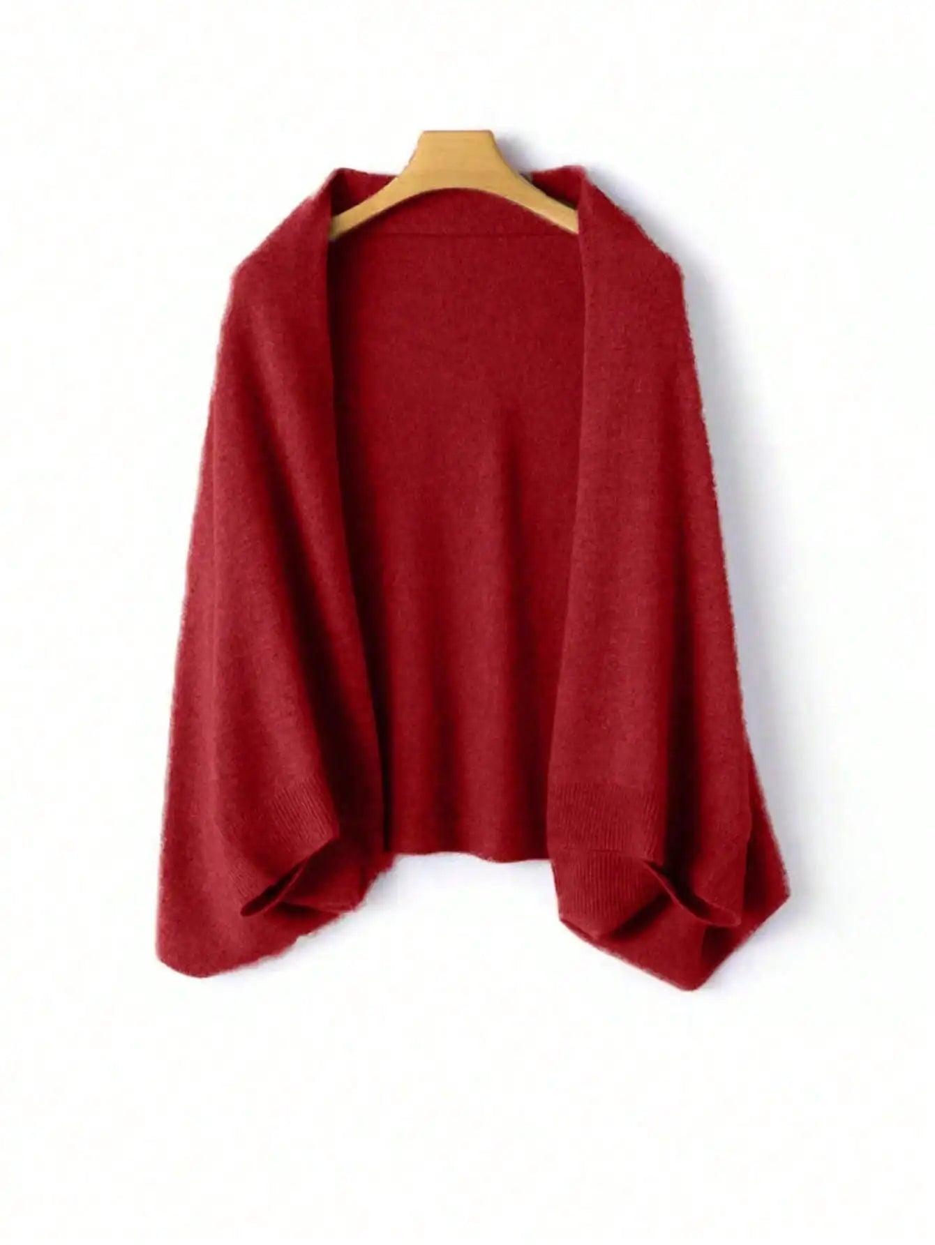 100 Percent Wool Women Knitted Shawl Scarf Warm Knitwear Cloak Wrap
