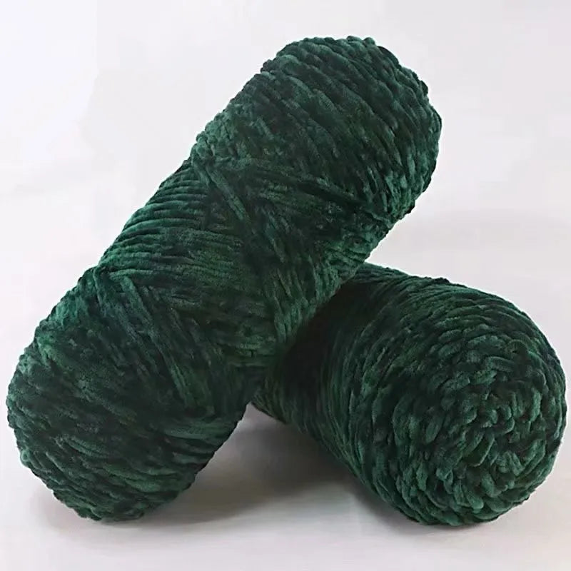 Fil de polyester velours 100g 130m Chenille peluche Amigurumi pour Tricot Dauphin