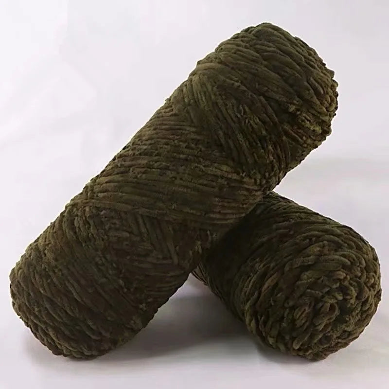 Fil de polyester velours 100g 130m Chenille peluche Amigurumi pour Tricot Dauphin