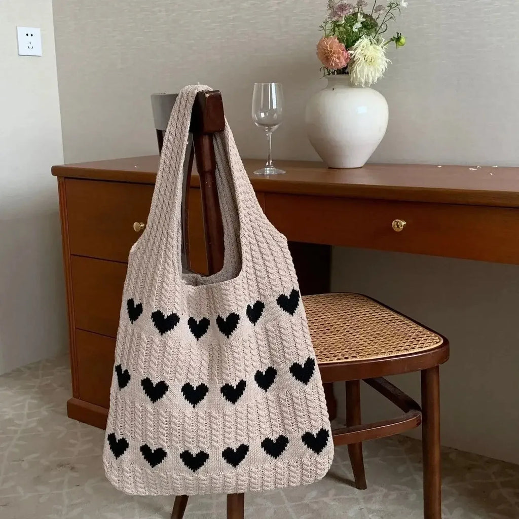Summer Knitted Designer Tote Bag For Women Large Capacity Shoulder Handbag