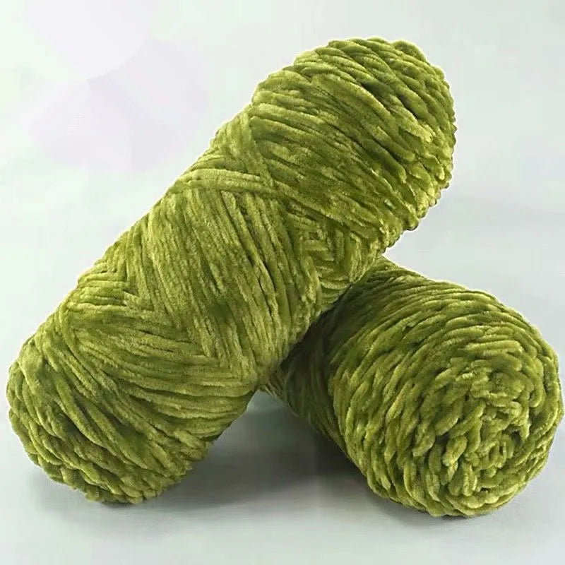 Fil de polyester velours 100g 130m Chenille peluche Amigurumi pour Tricot Dauphin