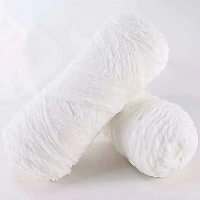Velvet Polyester Yarn 100g 130m Amigurumi Plush Chenille for Knitting Dolphin