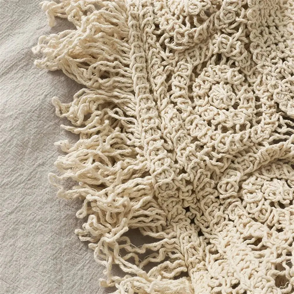 Boho Beach Backless Crochet Knit Camisole Halter Tank Top For Women Crop Tops