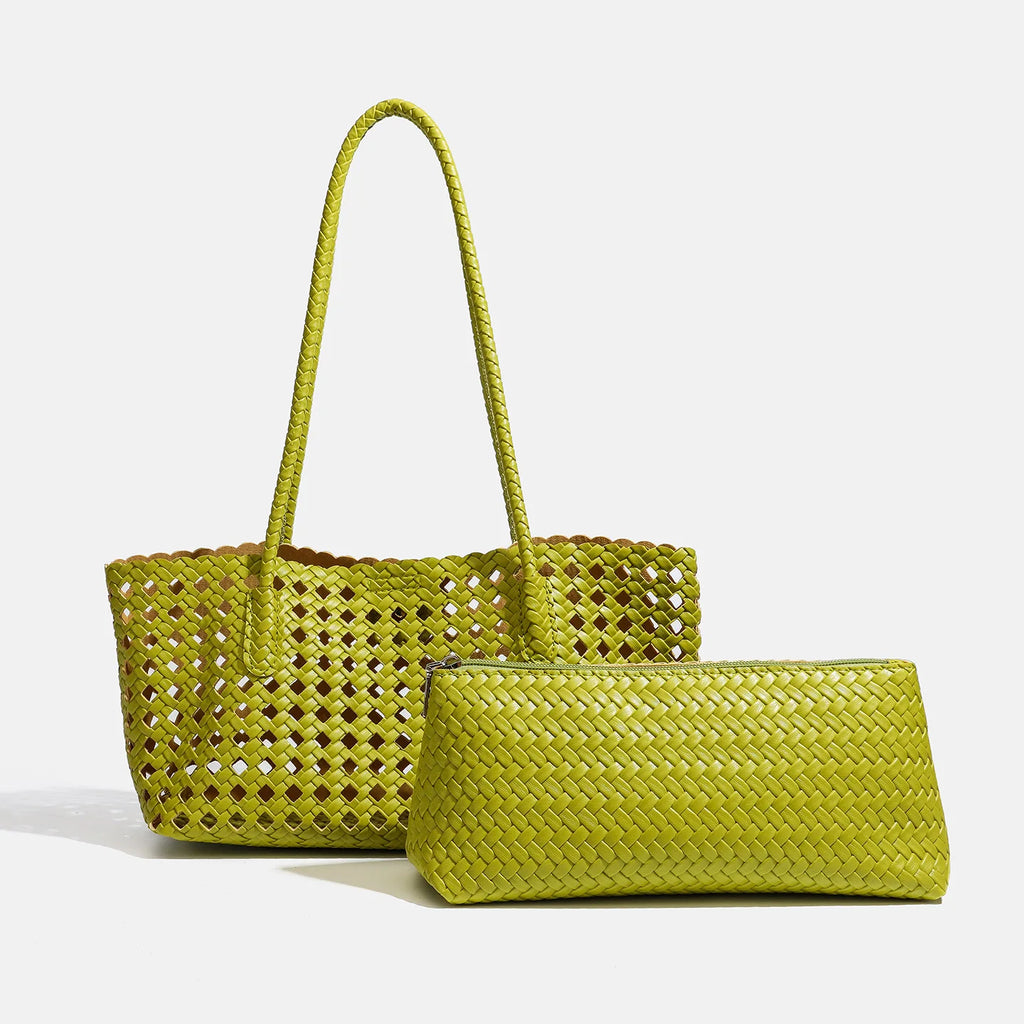 Elegant 2026 Vacation Basket Bag Hollow Out Shoulder Tote Handbag Unisex