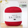 50g Silk Lace Cotton Crochet Yarn For Baby Knits Warm Soft Worsted Cross Stitch