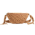 Women Summer Beach Knitted Bag Bohemian Crochet Waist Fanny Pack Shoulder Tote