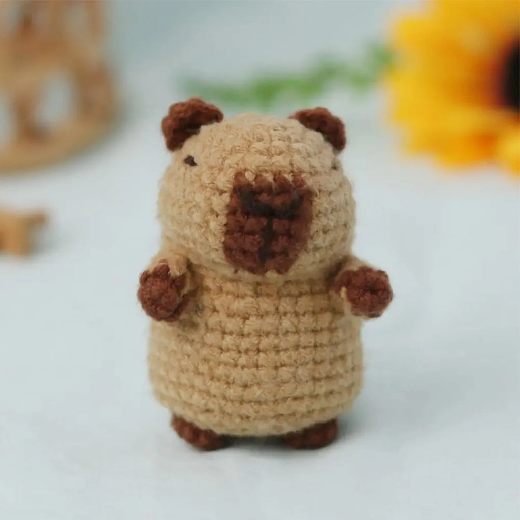 Capybara Crochet Kit For Beginners Cute Animal Crochet Set Christmas Gift