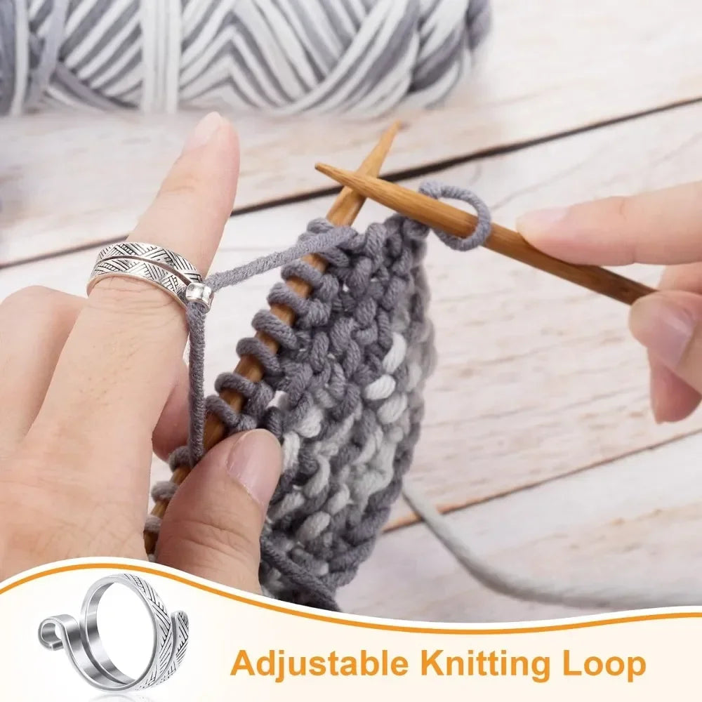 Adjustable Crochet Tension Ring For Beginners Cat Themed Yarn Guide Ring
