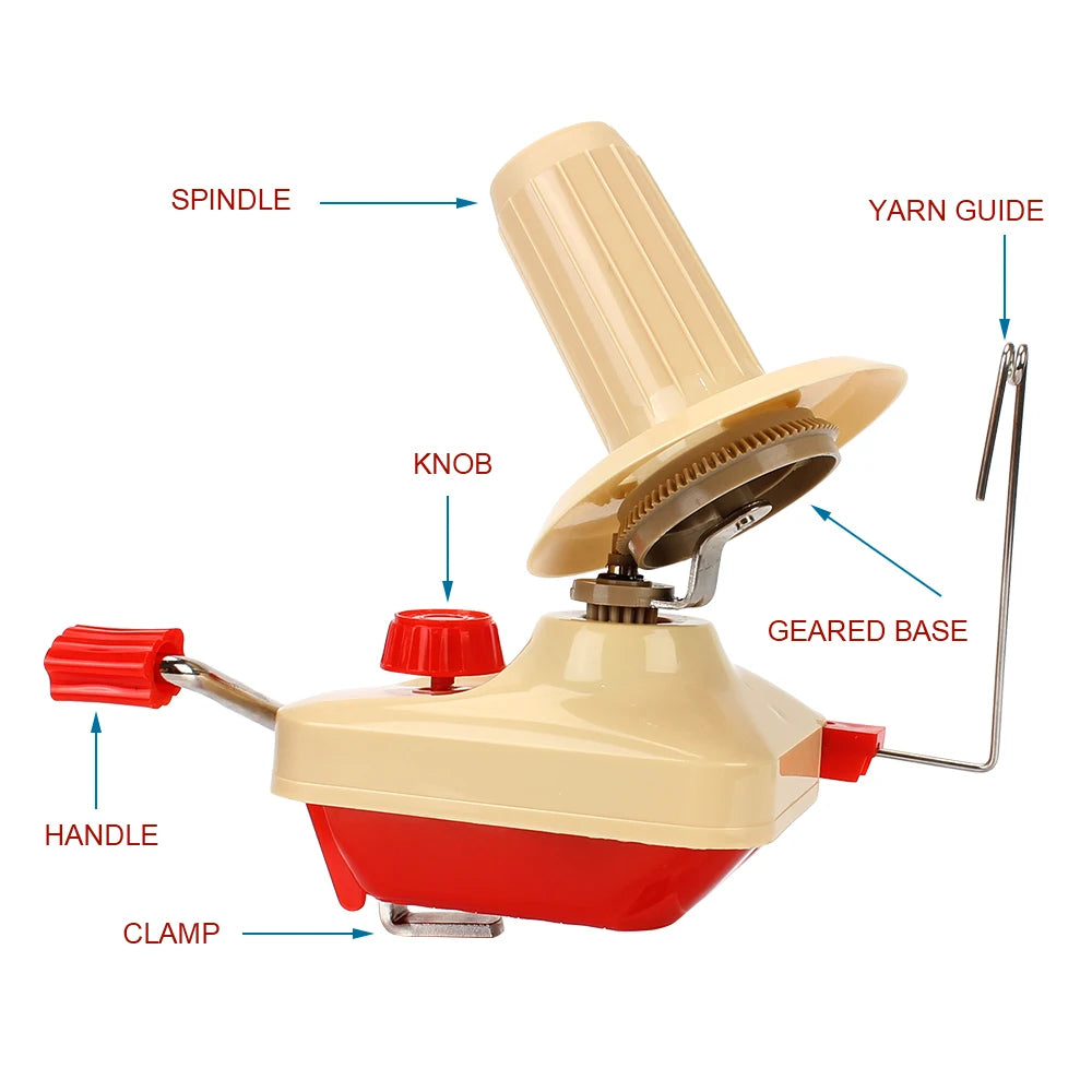 Manual Handheld Yarn Winder For DIY Sewing Thread Skein Making