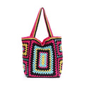 Bohemian Crochet Beach Bag for Women Large Capacity Shoulder Bag Crossbody