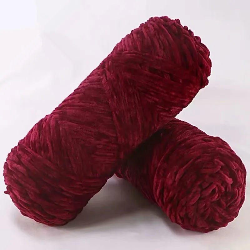 Fil de polyester velours 100g 130m Chenille peluche Amigurumi pour Tricot Dauphin