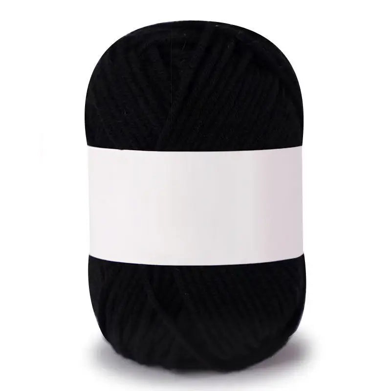 Fil de Coton Lait 4 Plis Anti-Peluche 25g Fil Doux pour Tricot et Crochet Foulards
