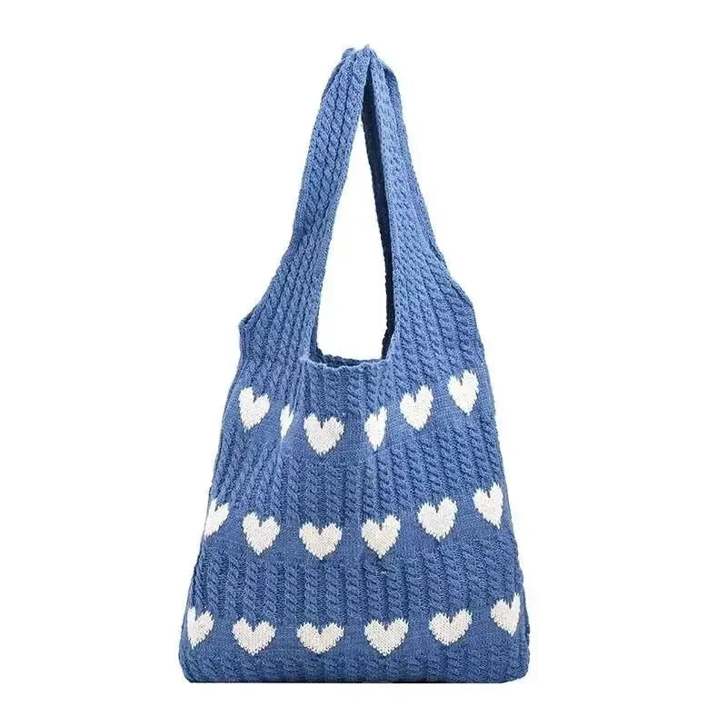 Sac fourre-tout d'été tricoté de créateur pour femmes Grand sac à main à bandoulière
