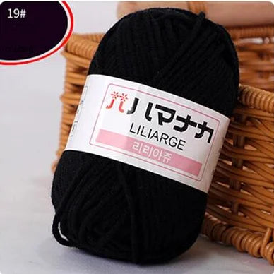 Laine Coton Douce DIY pour Bébé Tricot et Crochet, Fibre de Velours Épaisse