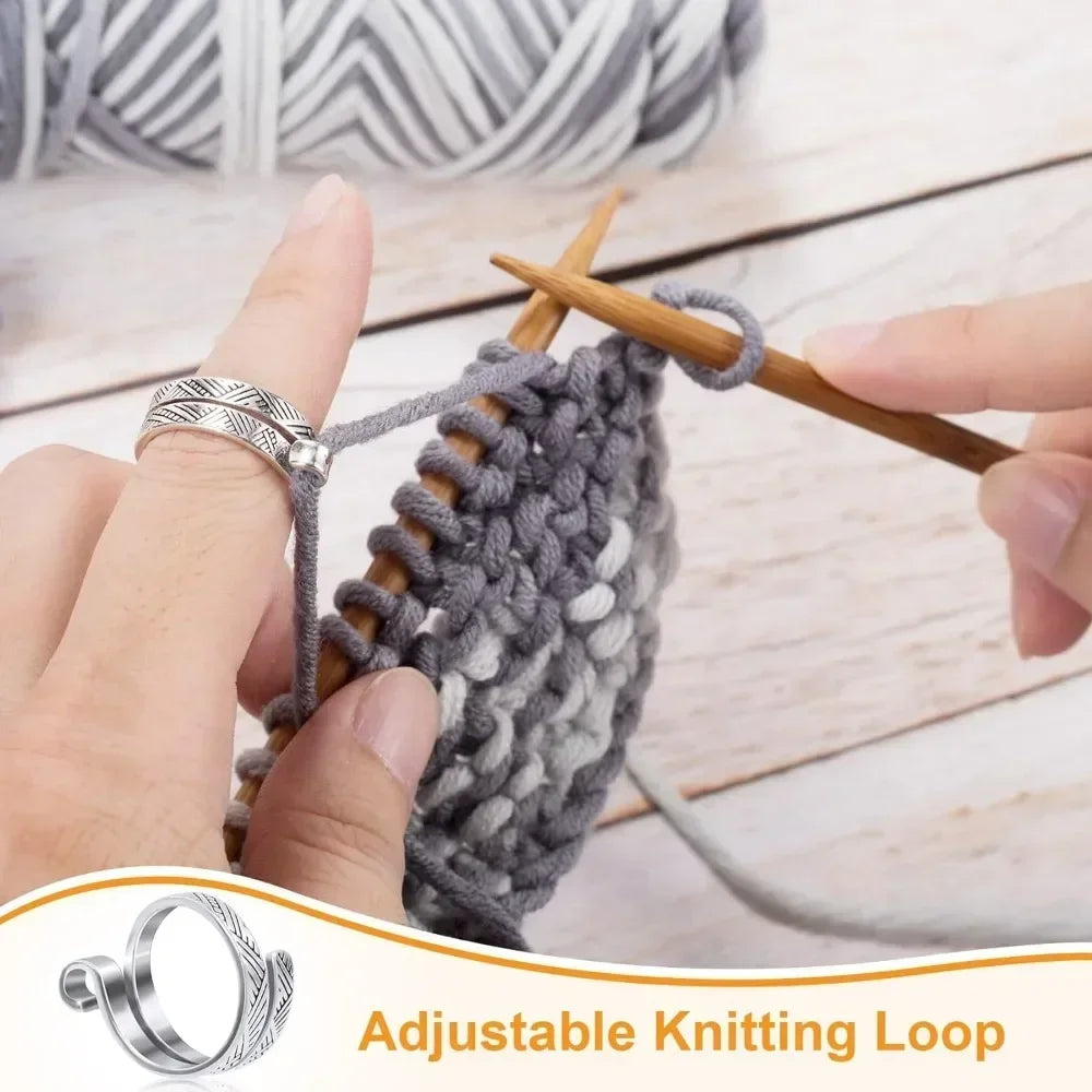 Adjustable Crochet Tension Ring For Beginners Cat Themed Yarn Guide Ring