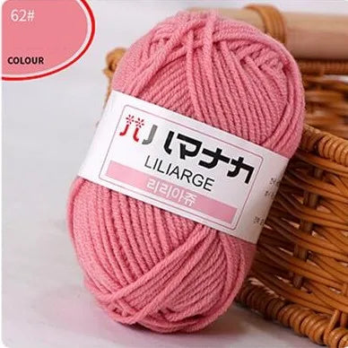 Laine Coton Douce DIY pour Bébé Tricot et Crochet, Fibre de Velours Épaisse