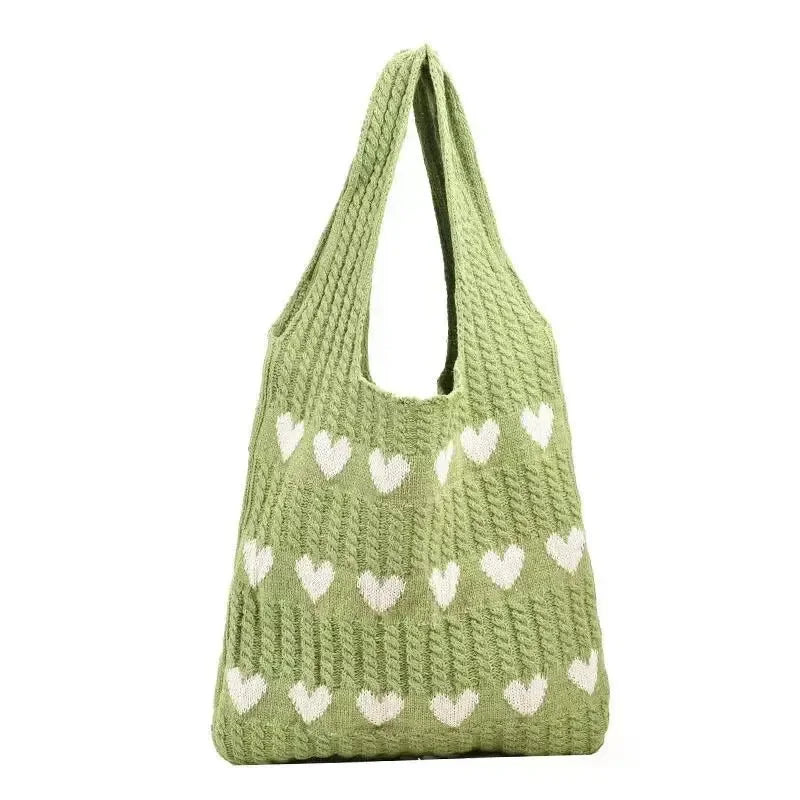 Sac fourre-tout d'été tricoté de créateur pour femmes Grand sac à main à bandoulière