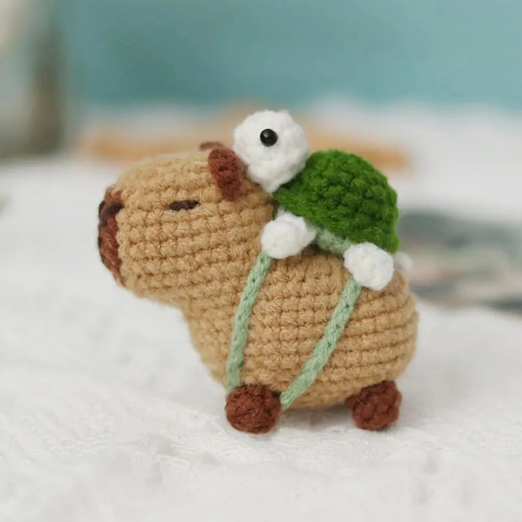 Capybara Crochet Kit For Beginners Cute Animal Crochet Set Christmas Gift