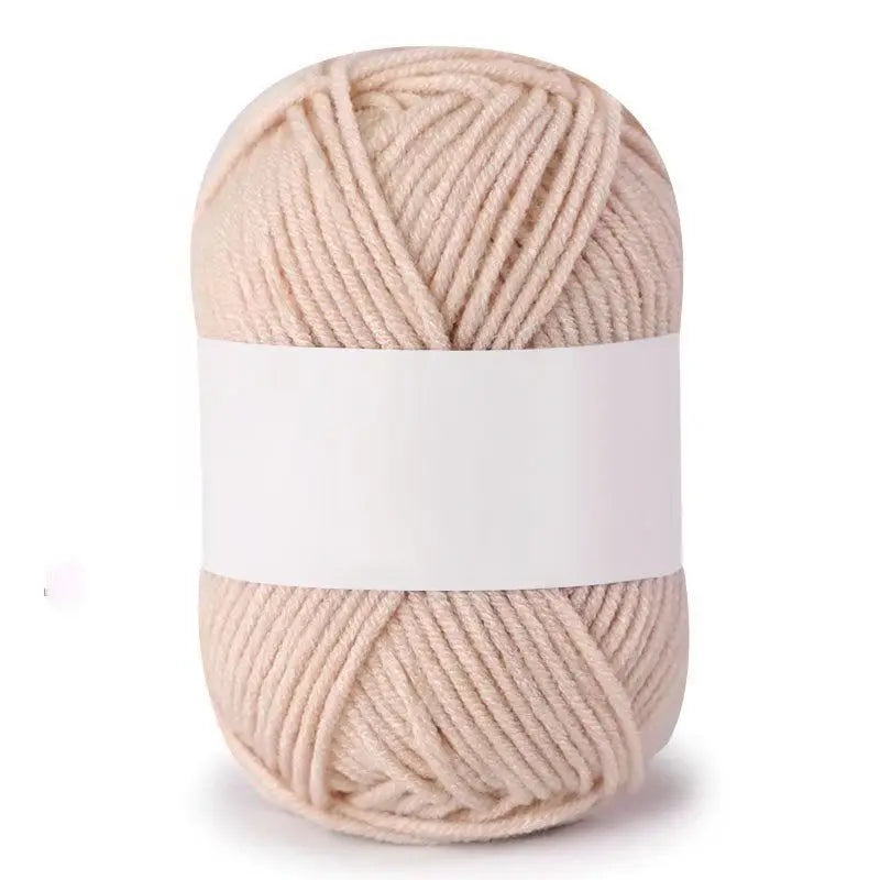 Fil de Coton Lait 4 Plis Anti-Peluche 25g Fil Doux pour Tricot et Crochet Foulards
