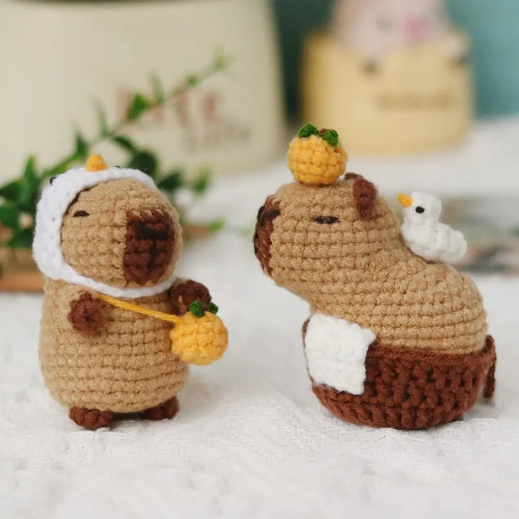 Capybara Crochet Kit For Beginners Cute Animal Crochet Set Christmas Gift